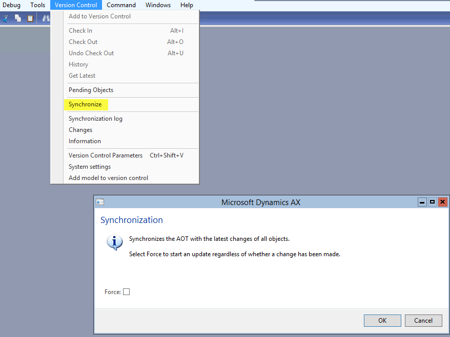 Synchronize Synchronize