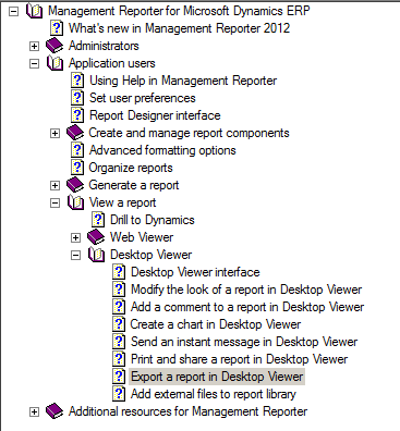 Management Reporter Export Example Discussions – Dynamics GP – Dynamics Communities