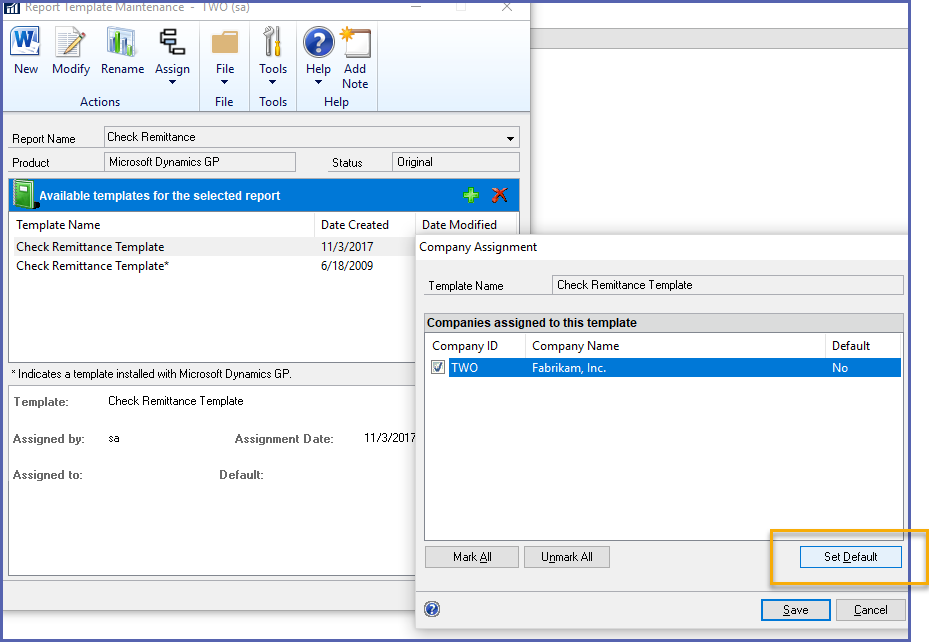 Default Report Discussions – Dynamics GP – Dynamics Communities