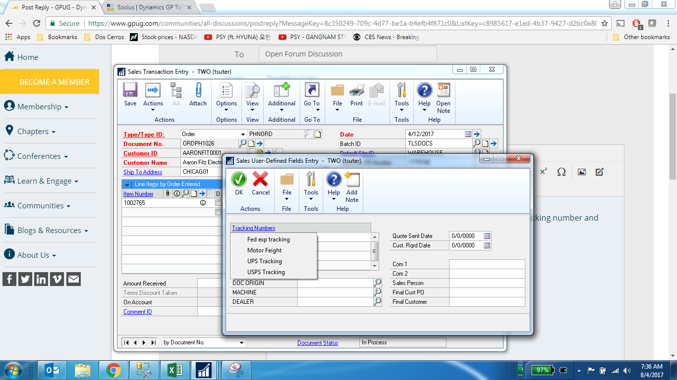 Discussions – Dynamics GP – Dynamics Communities