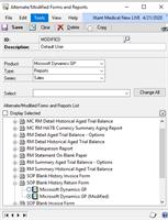 Alternate /Modified forms and reports