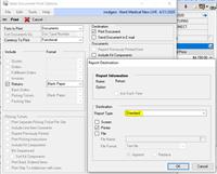 Return report destination Return report destination